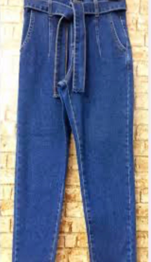 Pantalon jean bleu mom 