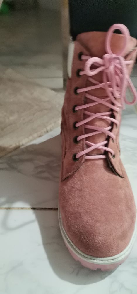 Bottines roses 