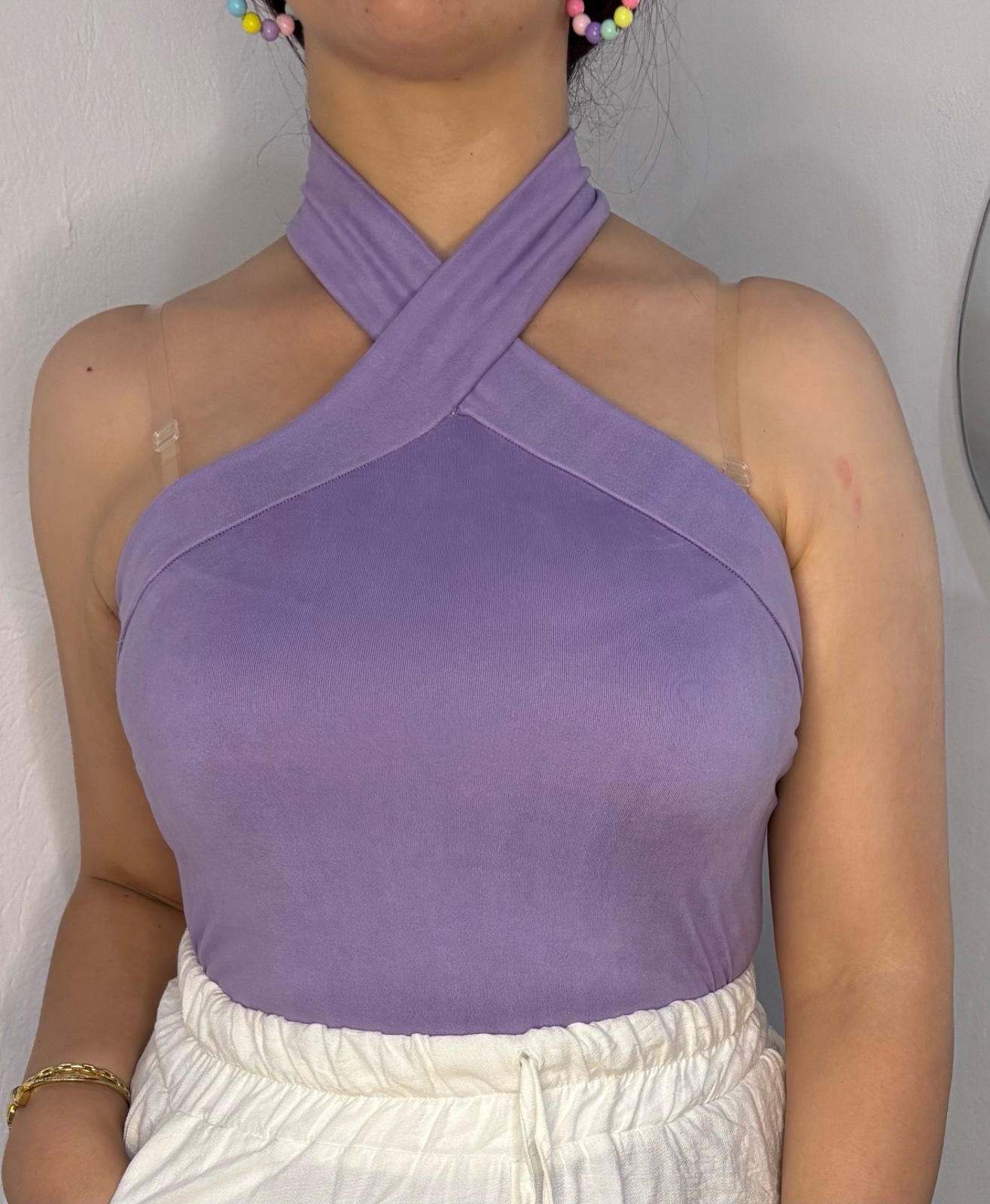 Pull violet pastel 