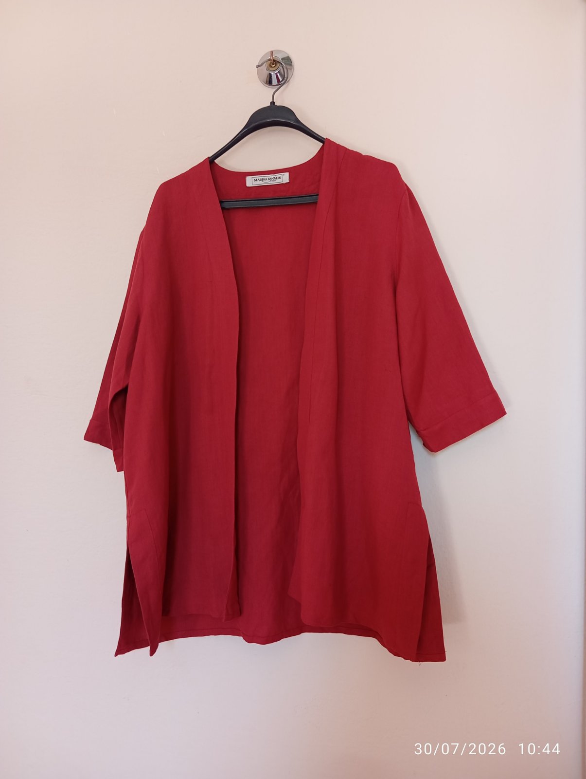 Cardigan Marina Rinaldi en lin mélangé grande taille 