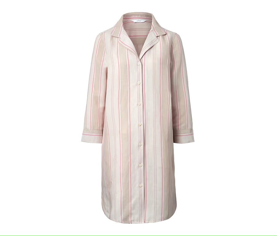 Chemise longue en lin et viscose taille 46/48