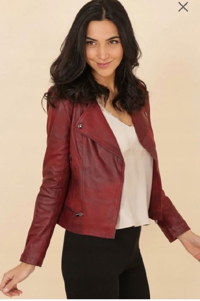 Veste rouge bordeaux taille M 