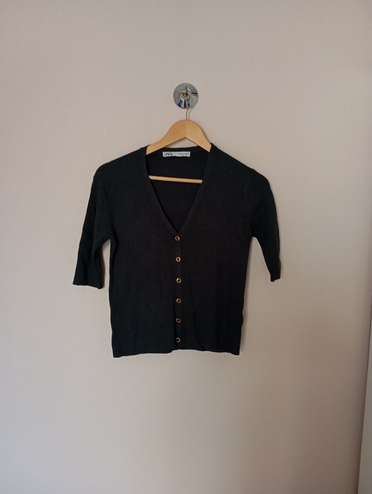Cardigan kaki zara taille S 