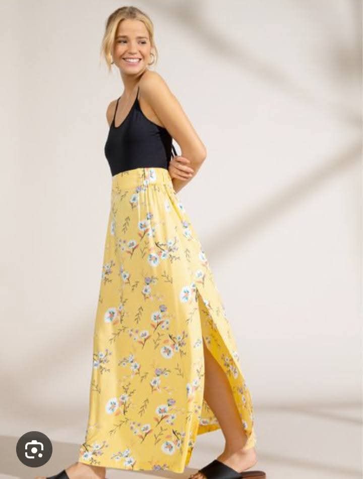 Jupe jaune pastel taille S/M