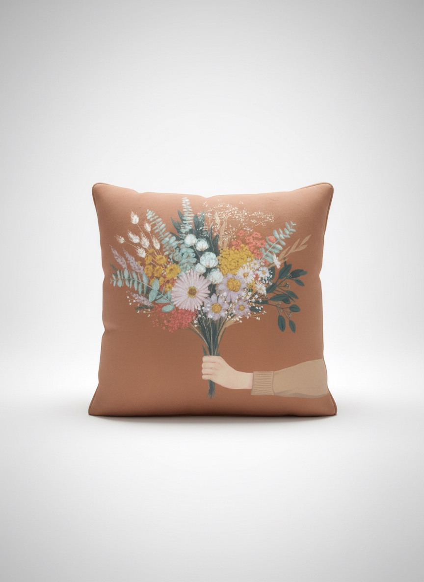 Coussin decoratif tissu anti taches 