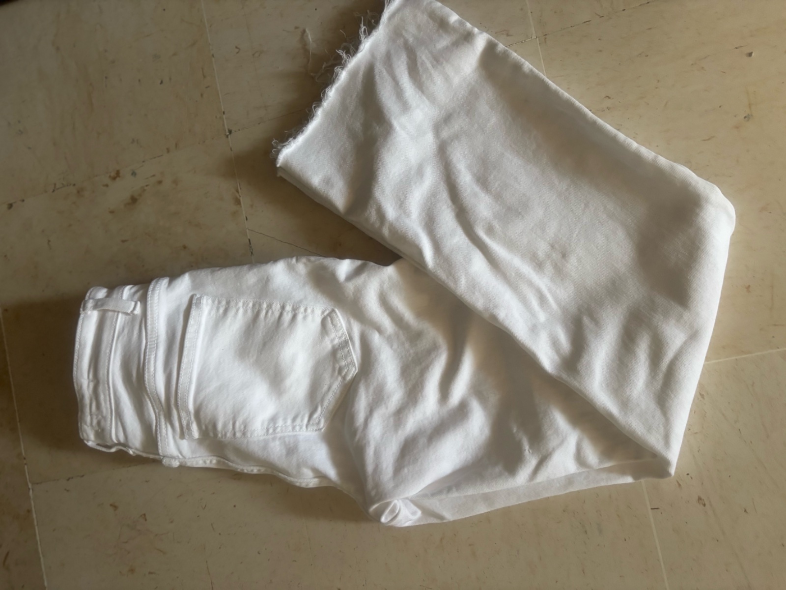 Jeans blanc mango