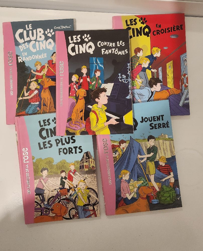5 livres pour enfants : Les classiques de la rose (les cinq)