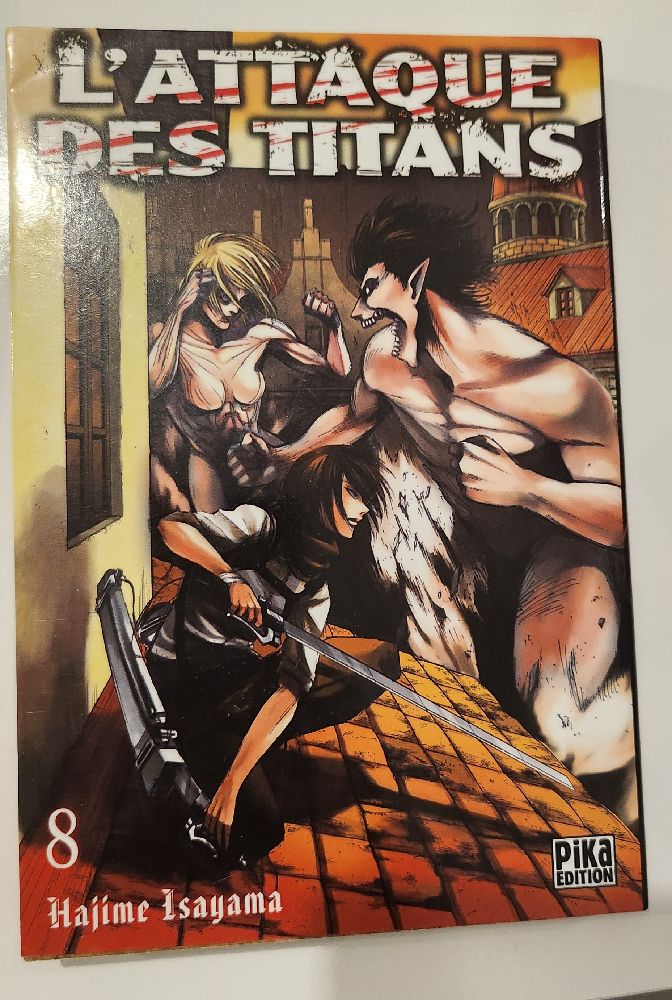 Manga l'attaque des titans 8