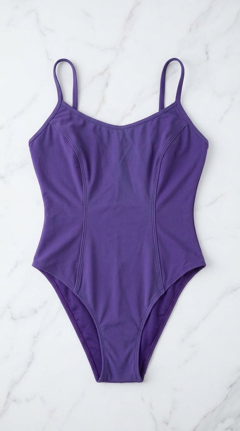 Maillot de bain 1 pièce violet intense ( Taille S)
