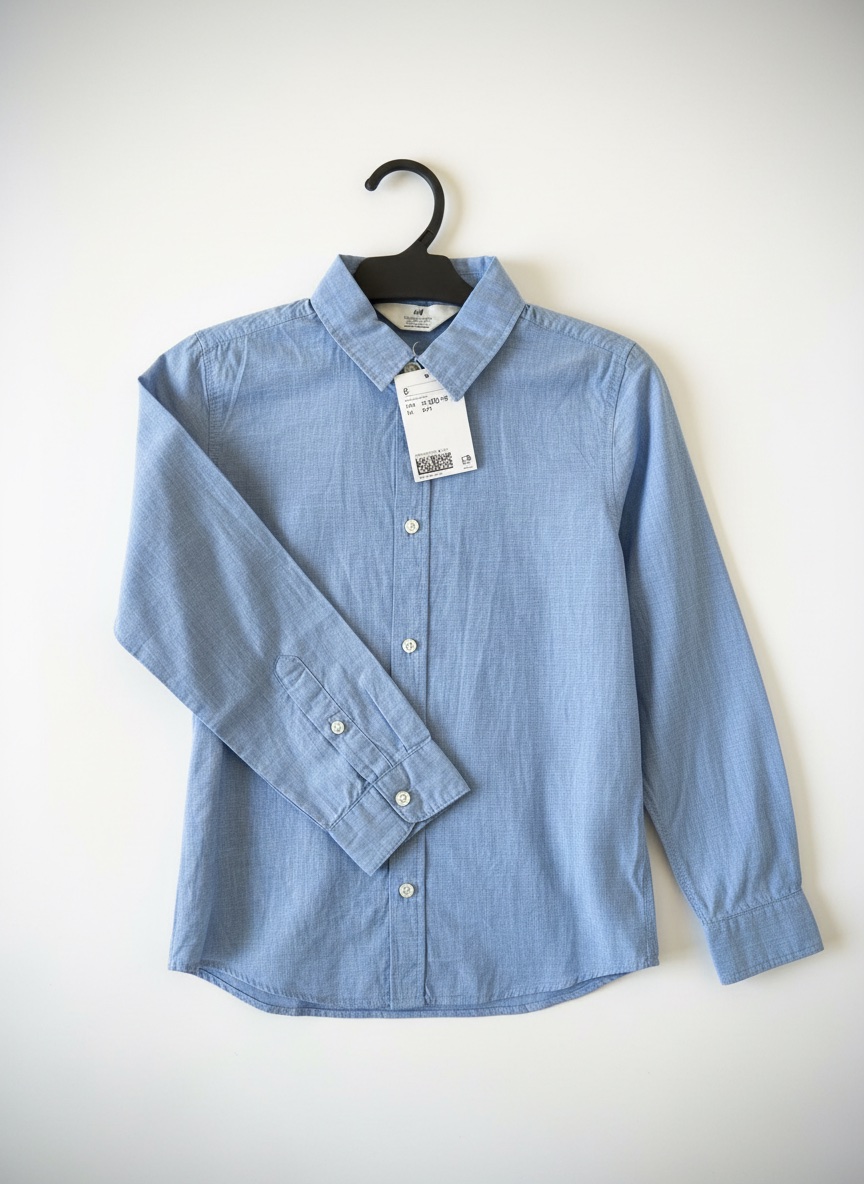 Chemise H&M bleu ciel pour garcon