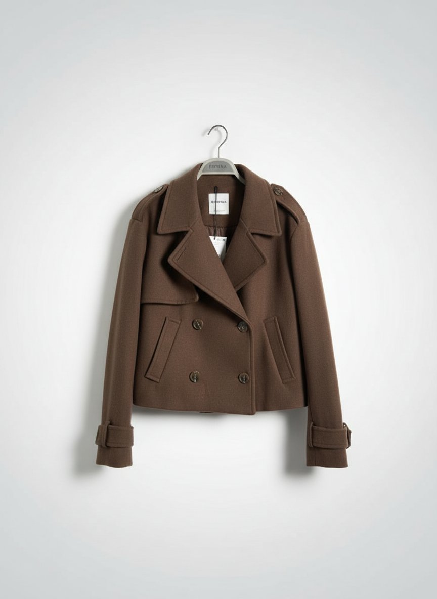 Une veste marron 