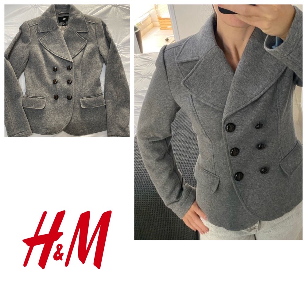 Blazer croisé gris