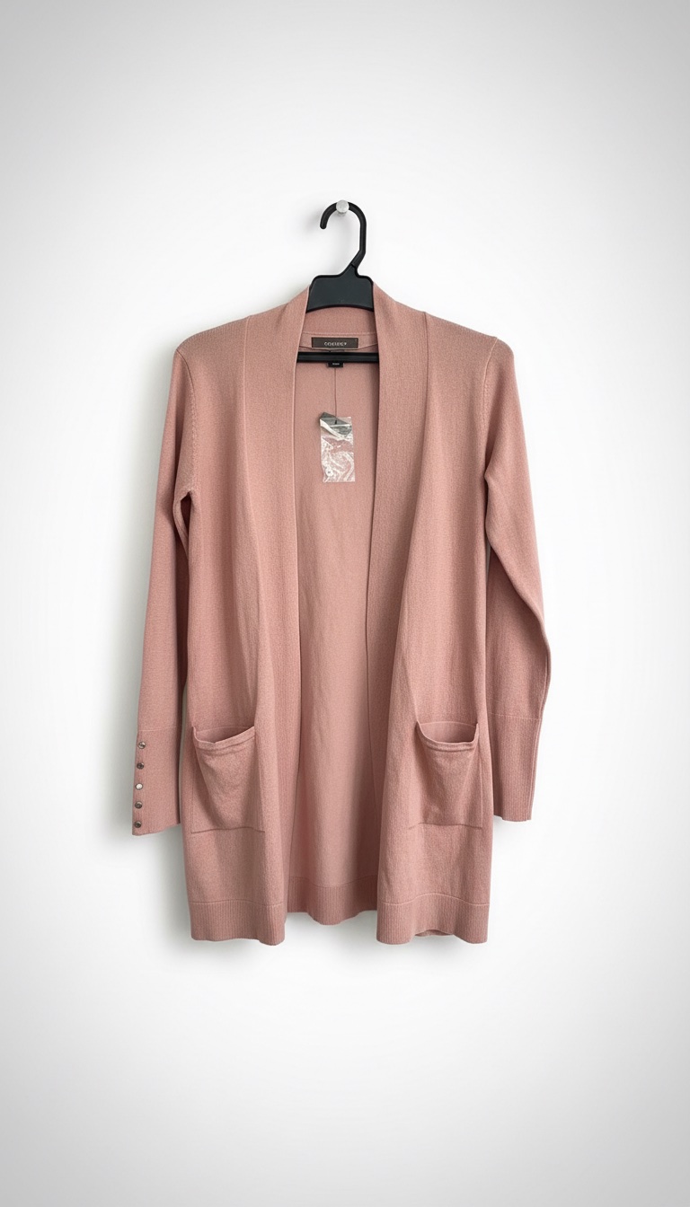 Gilet long rose