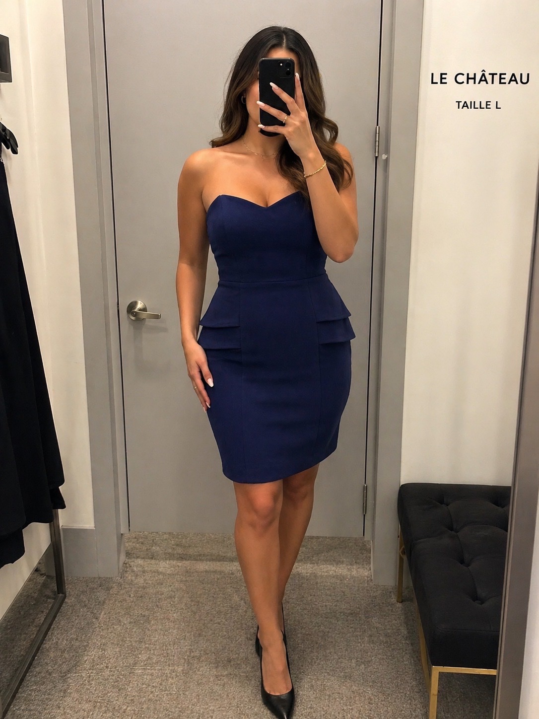 Robe bleu de la marque le chateau neuve L 