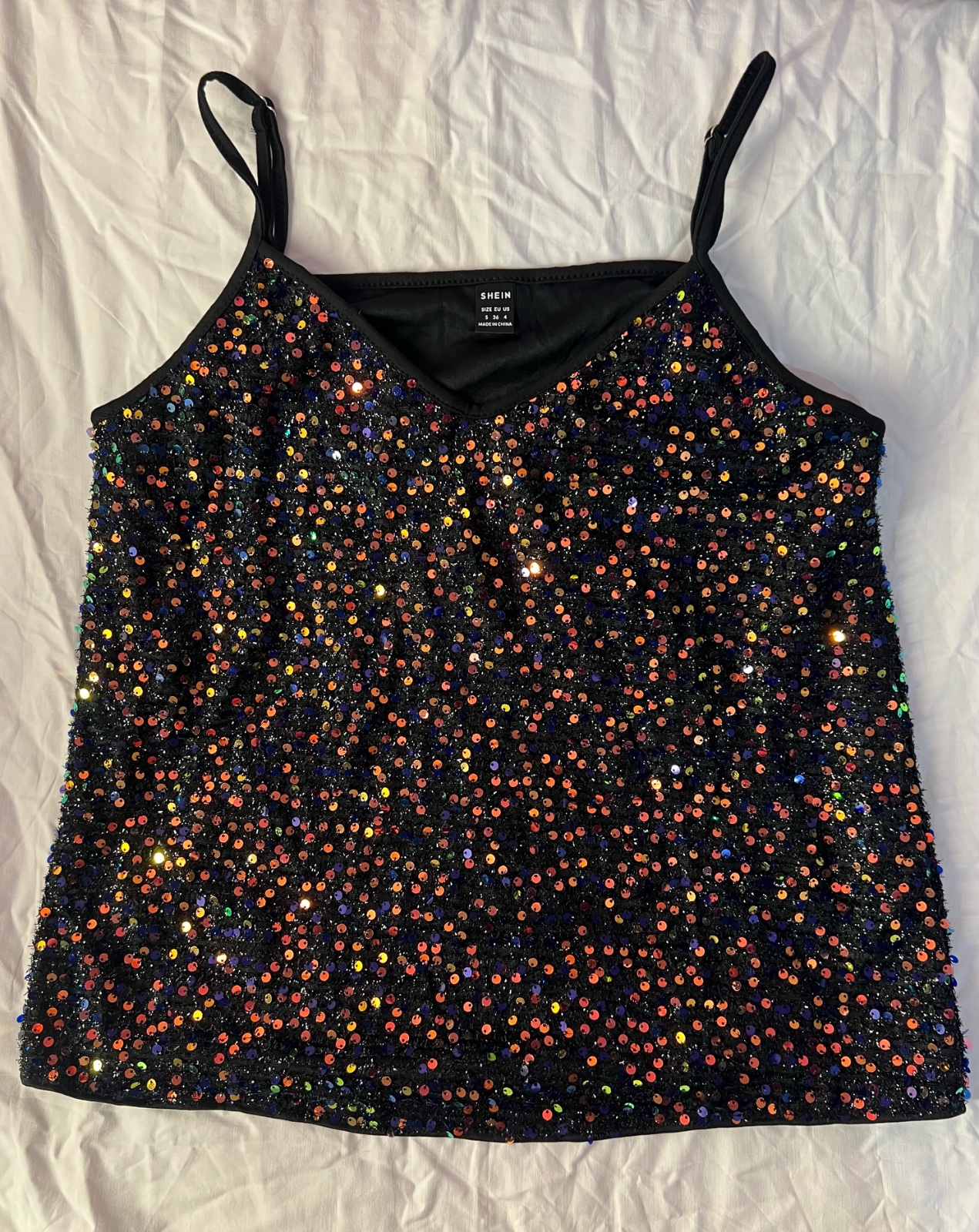 Débardeur à sequins SHEIN – Taille S 