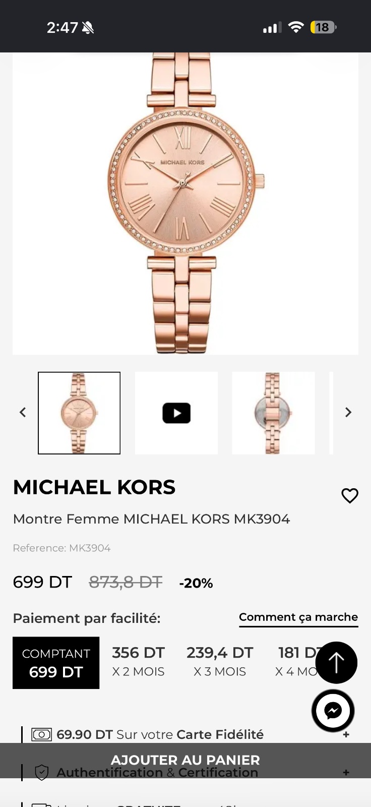 Montre mk