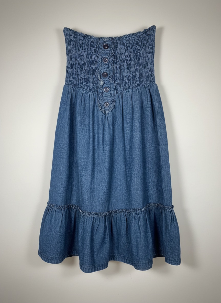 Robe en jean sans bretelles 💙