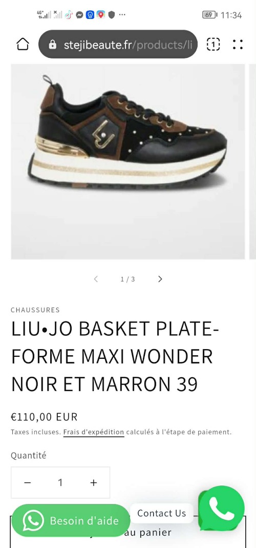 Baskets Liu.jo – Noir & Marron