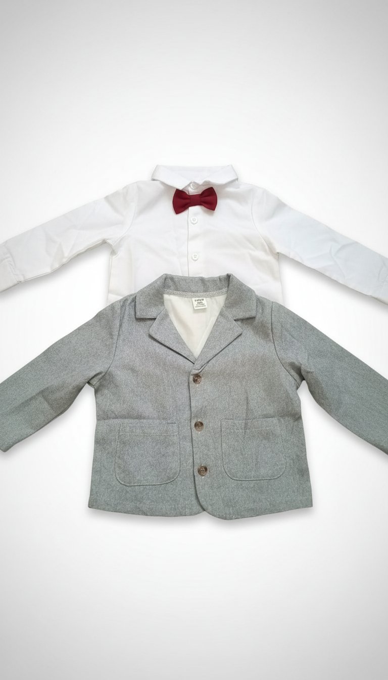 Veste et chemise tres elegant pour bébé de 18 mois