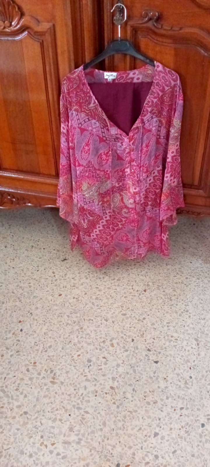 Ensemble pantalon et chemise pour grande taille ou femme enceinte 