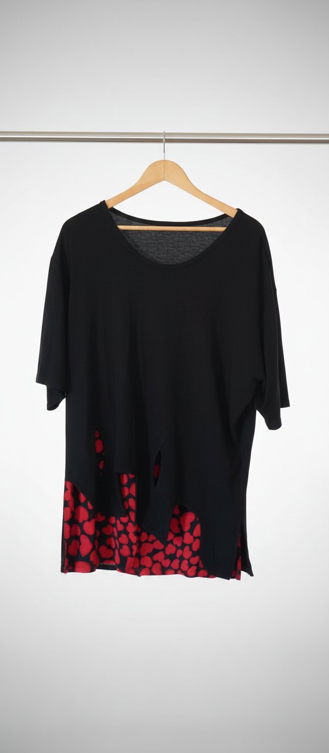 Pull demi manches avec doublure 