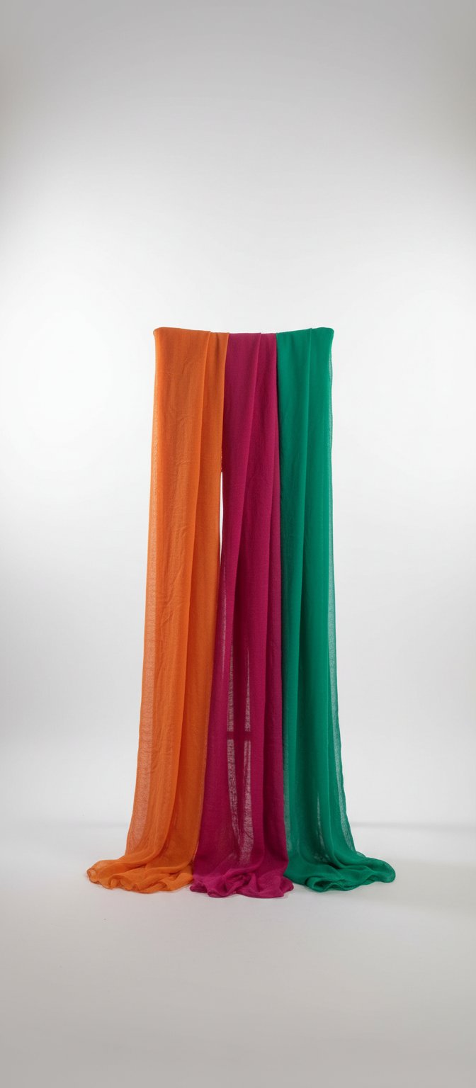 Lot de trois cache maillot tissu fluide
