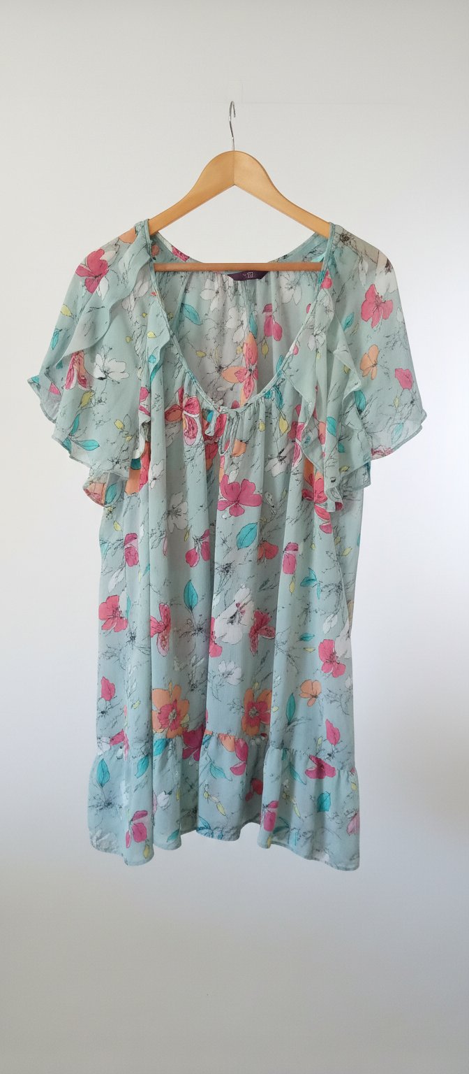 Chemise ample avec volant en mousseline