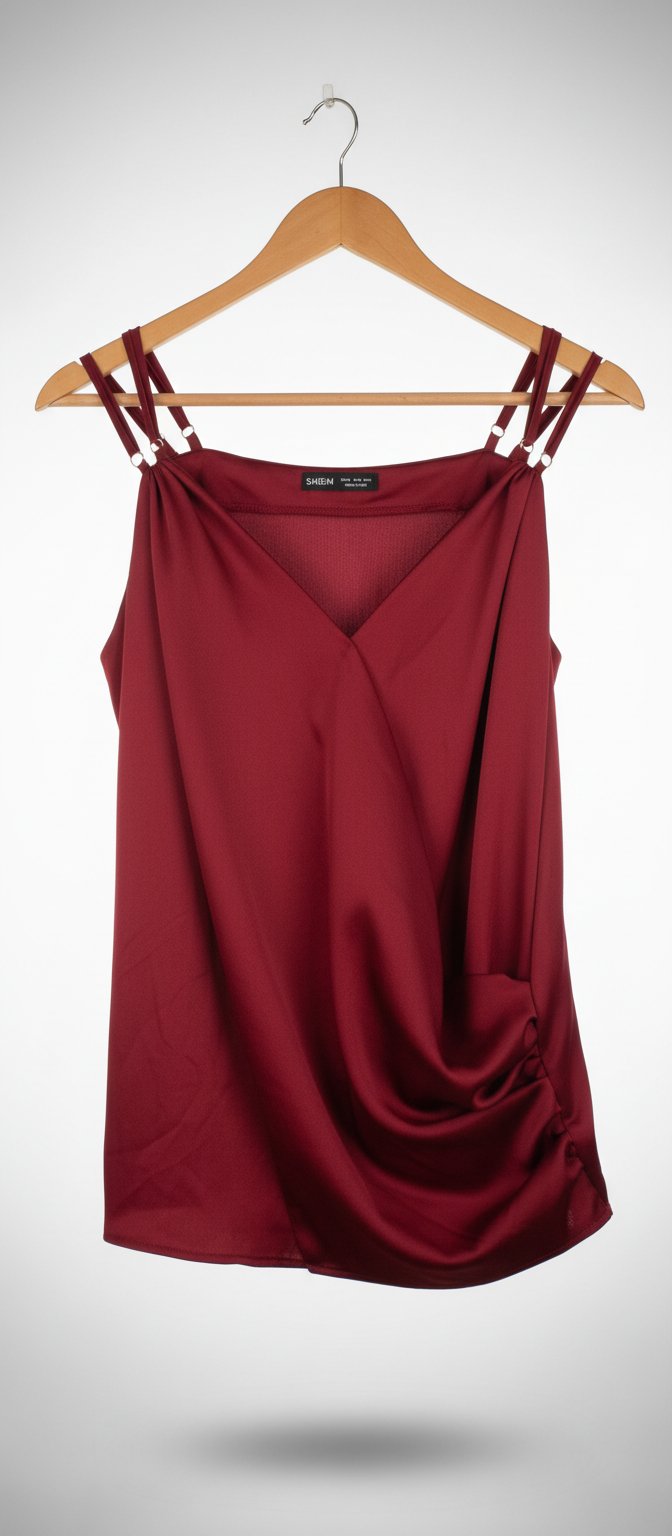 Joli top en satin shein