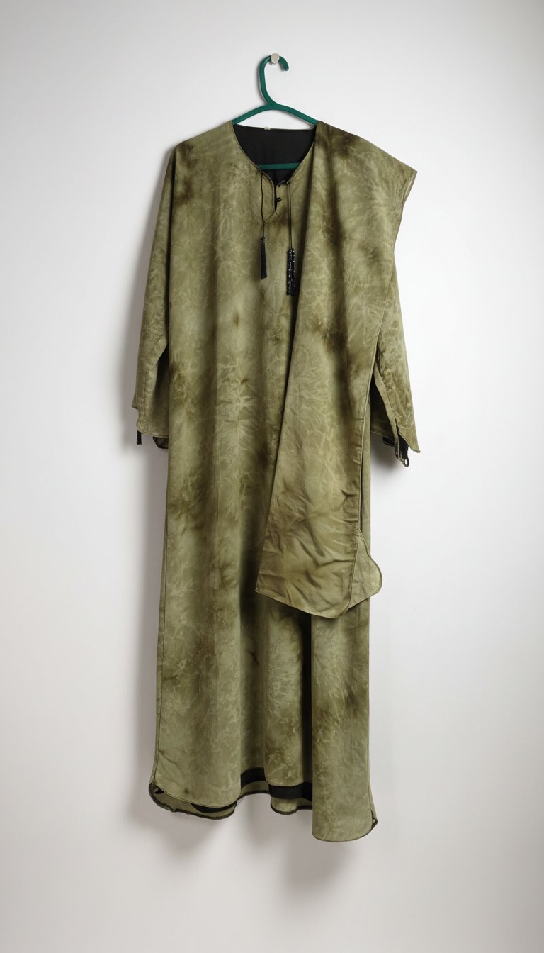 Caftan simple avec écharpe pour femme voilée 