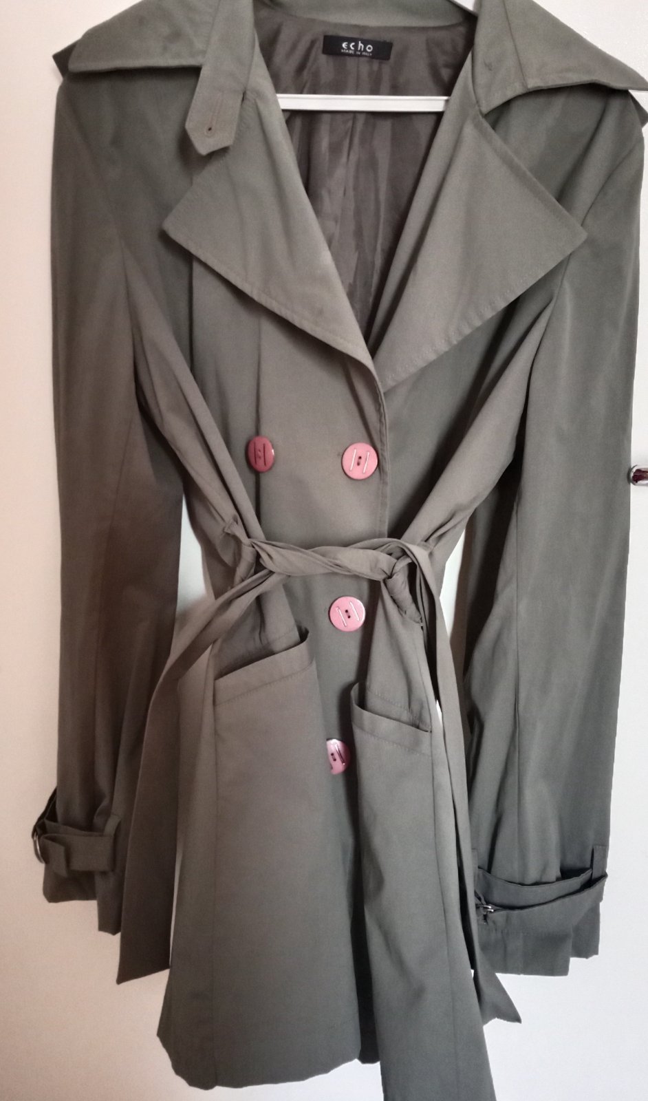 Veste trench couleur kaki