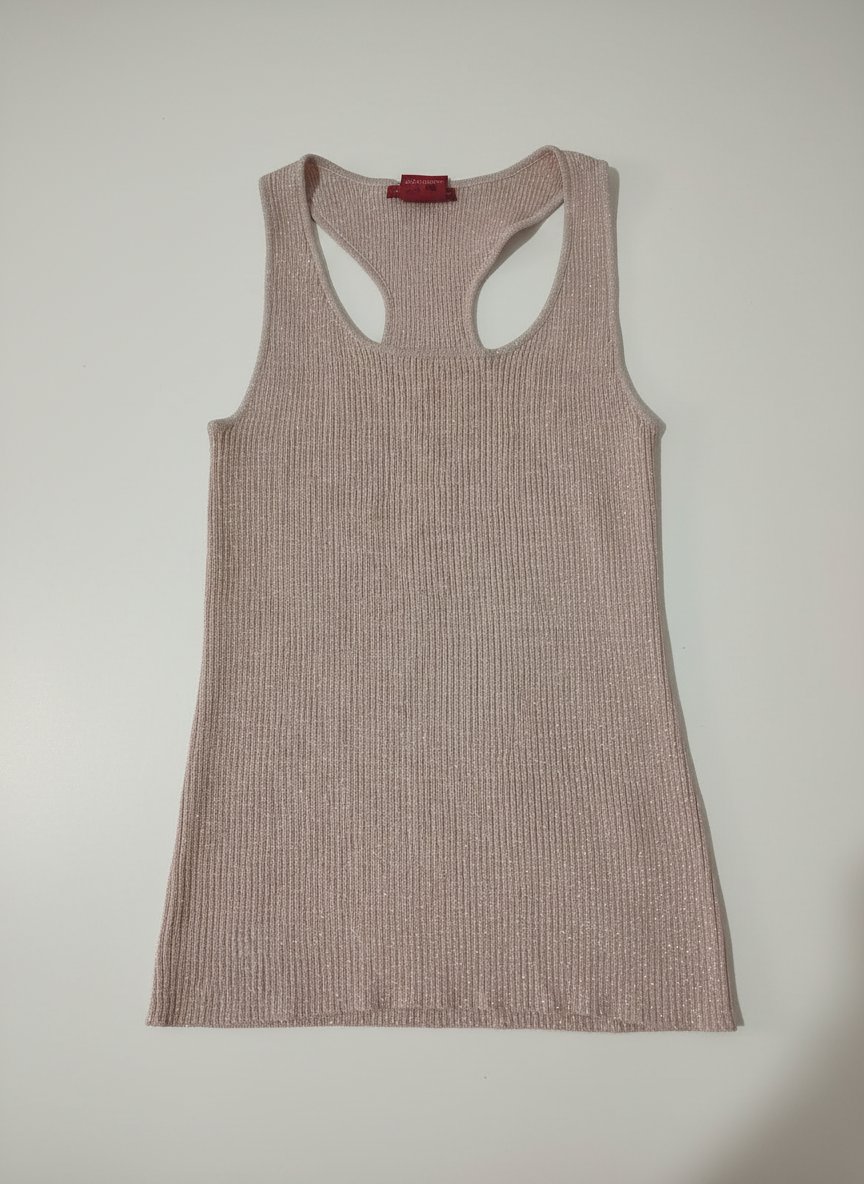 Debardeur rose pailleté 