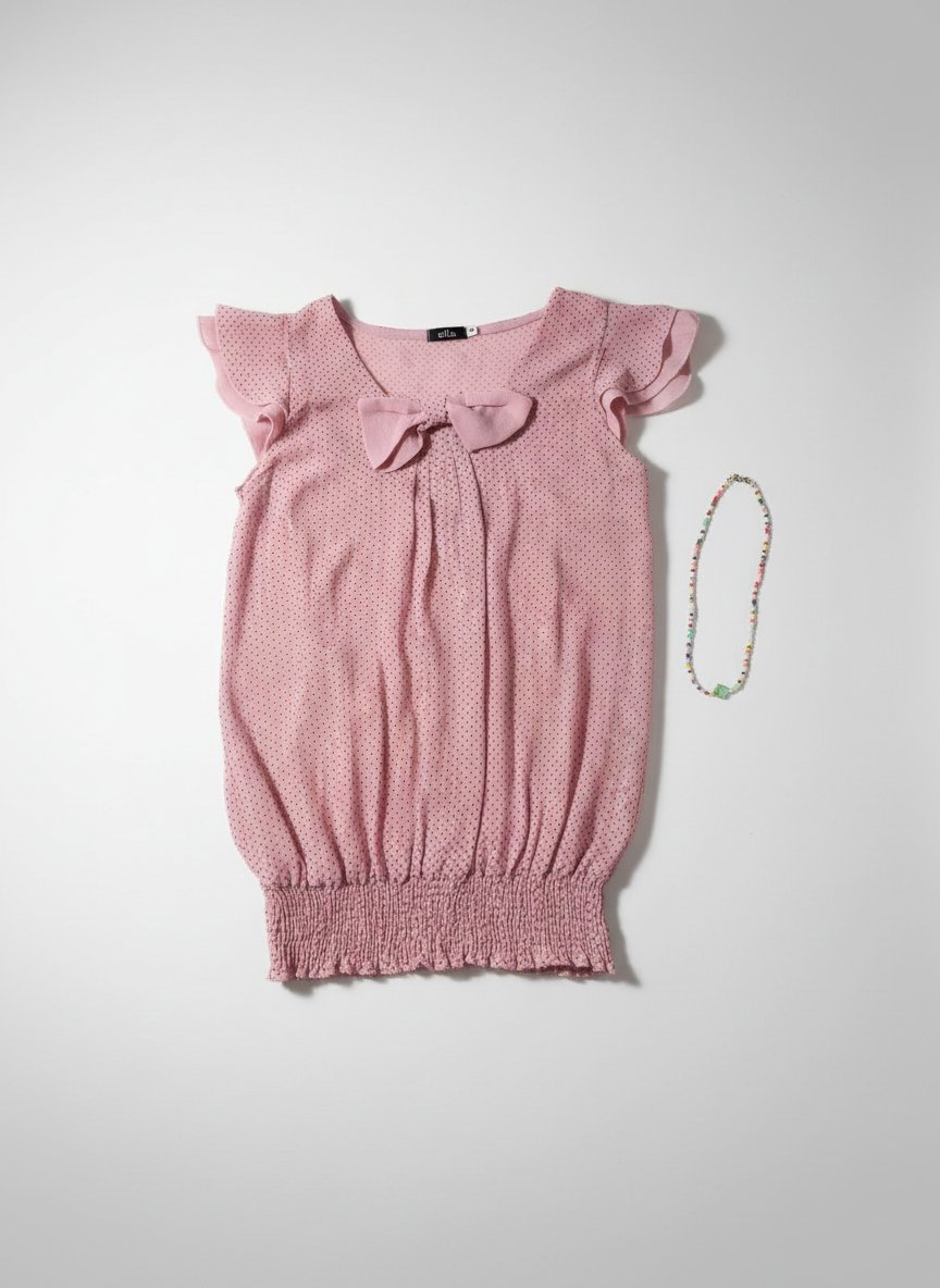 Chemise pour fillete avrc collier