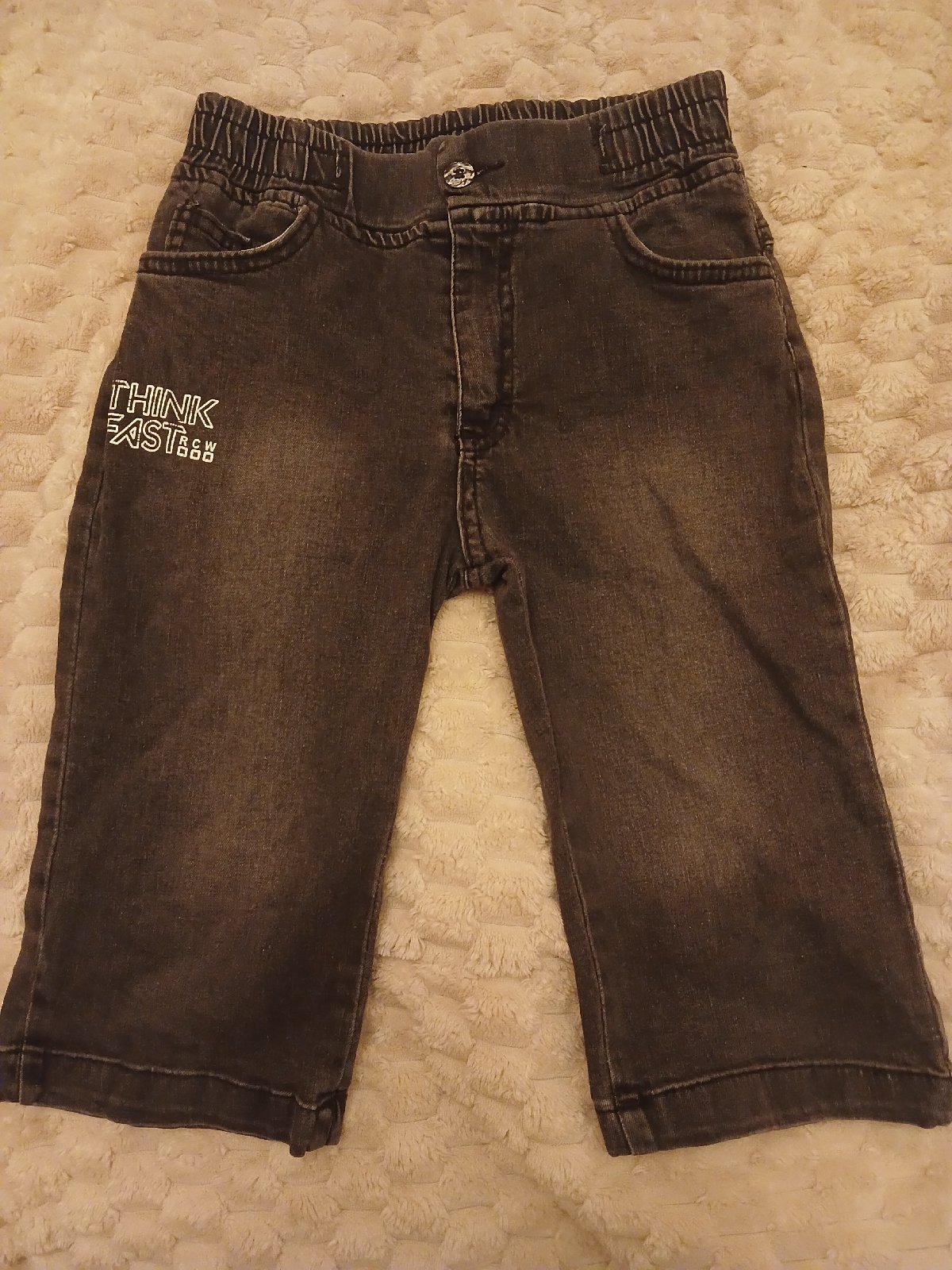 Short djean gris garçon 