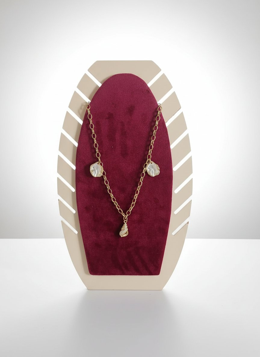 Collier coquillages inoxydable 