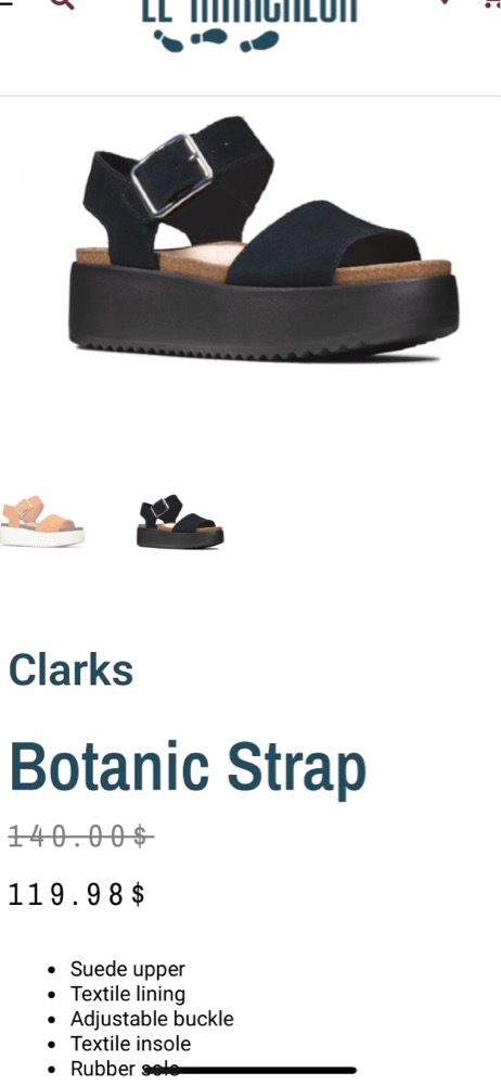 Sandales Clarks Botanic Strap 