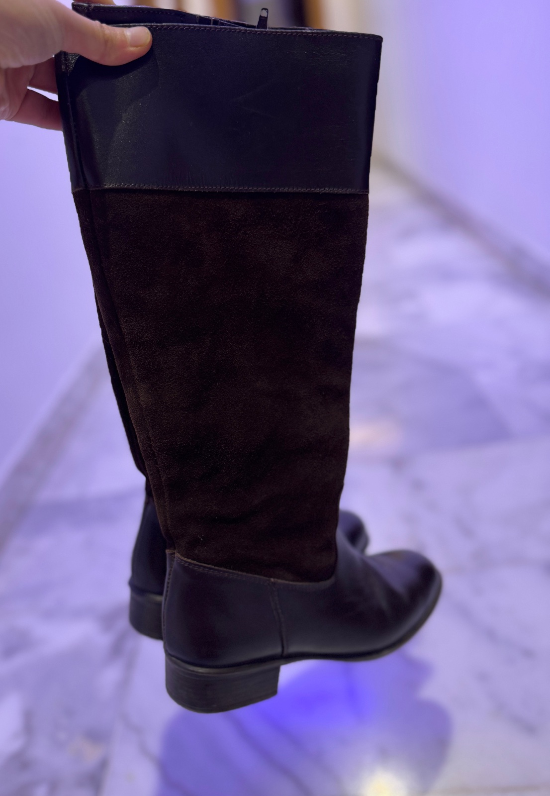 Bottines hautes marron – élégantes et confortables