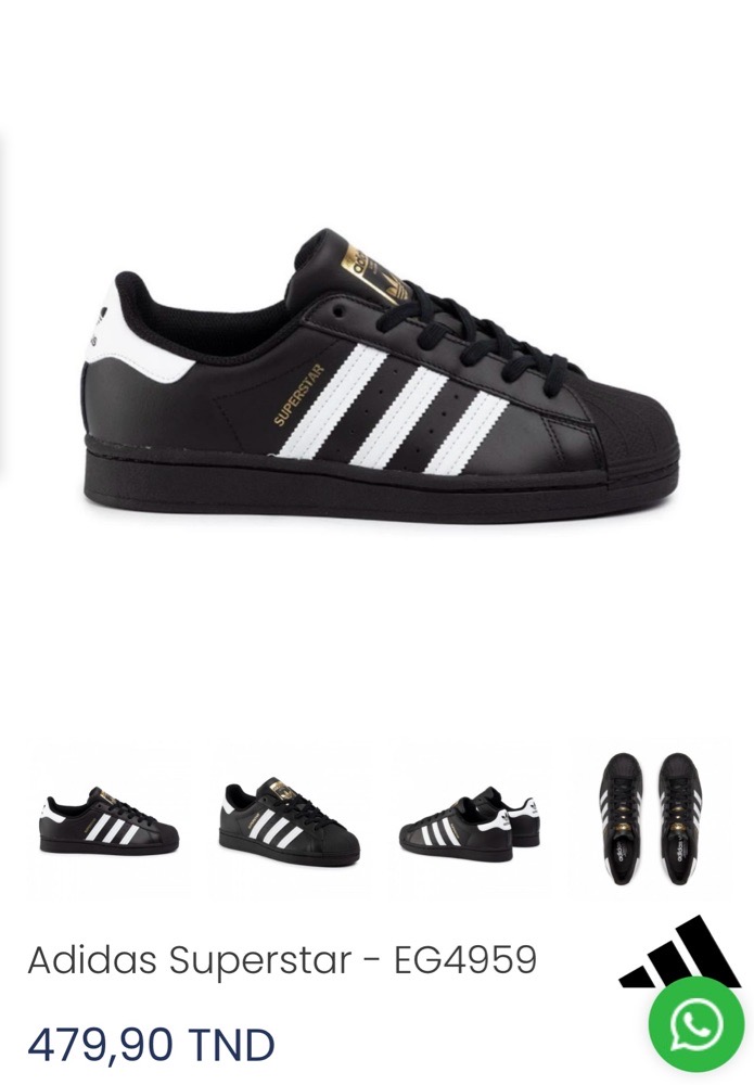 Adidas Superstar noires 