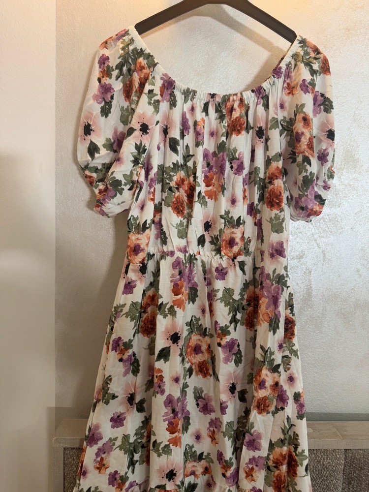 Robe longue à fleurs – style bohème romantique
