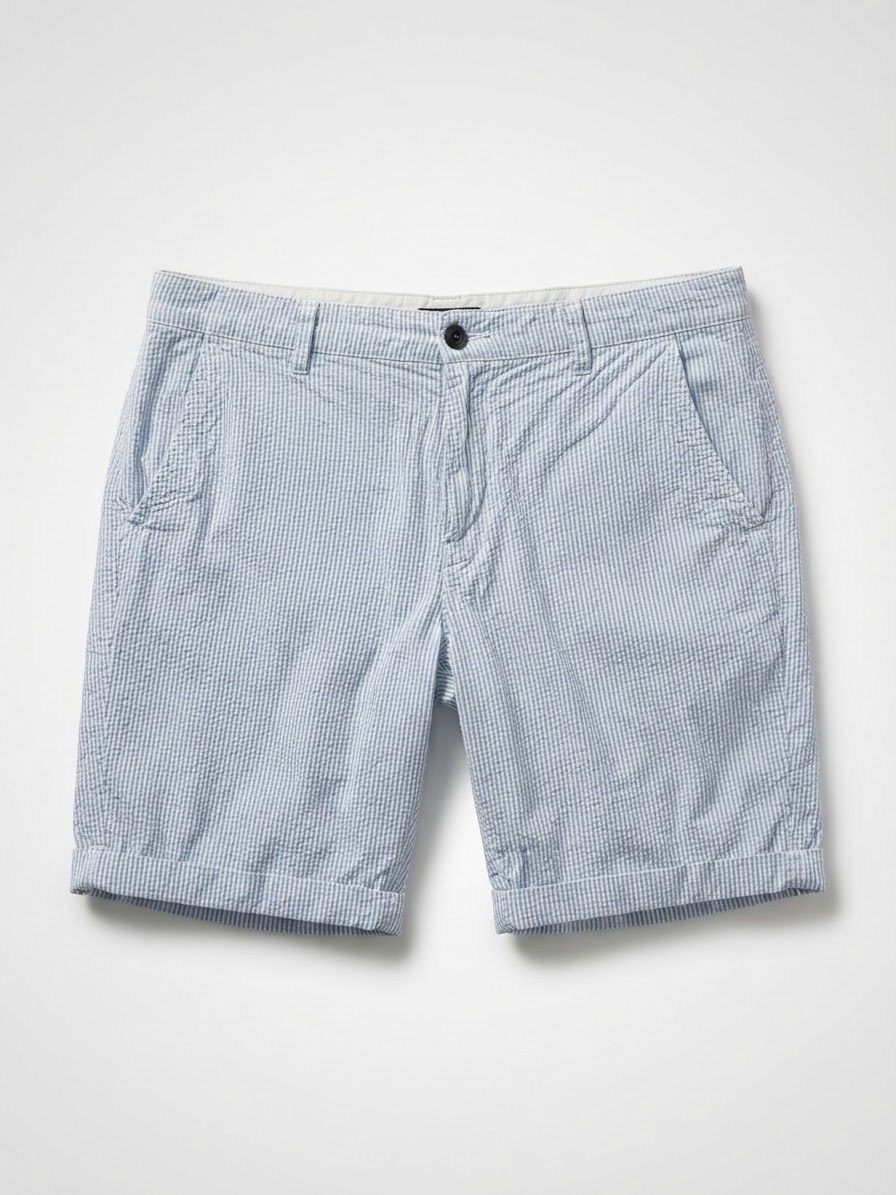 Blue/white stripped short 
