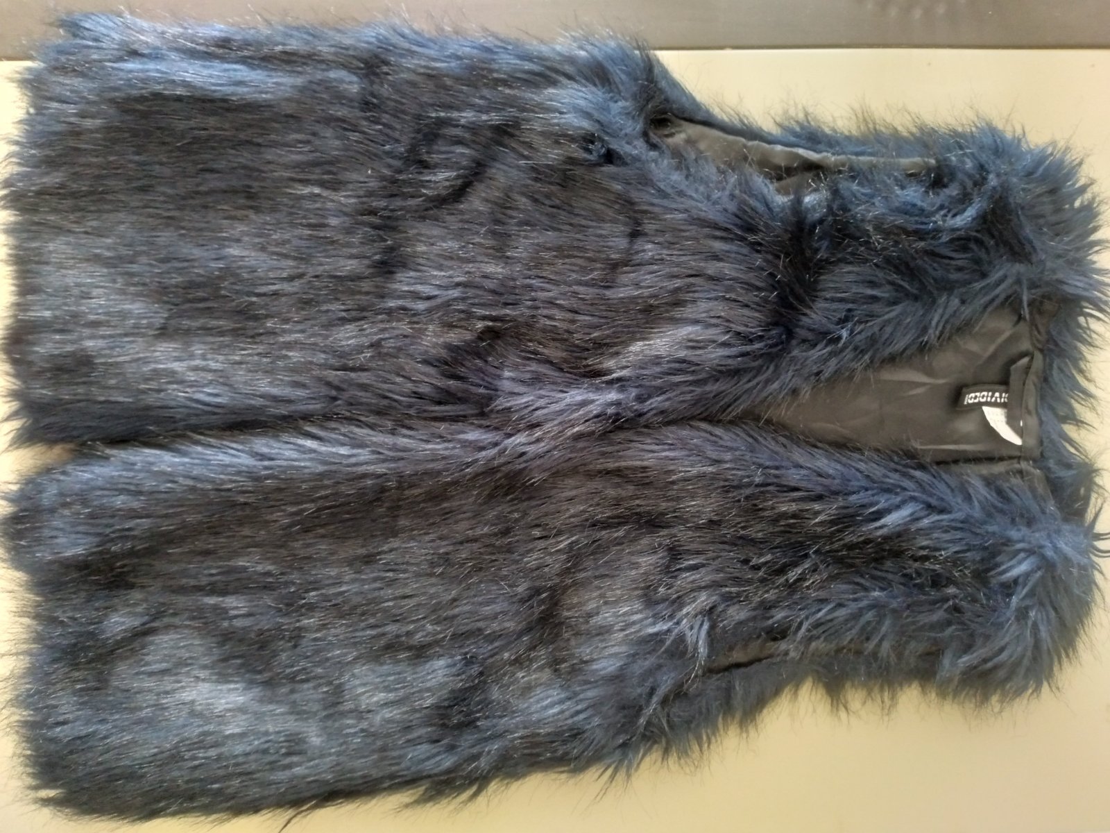 Veste sans manches forurre noire bleu marine 