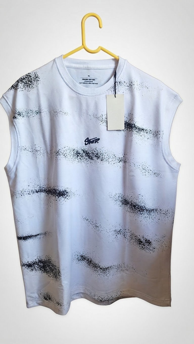 Sleeveless muscle t- shirt