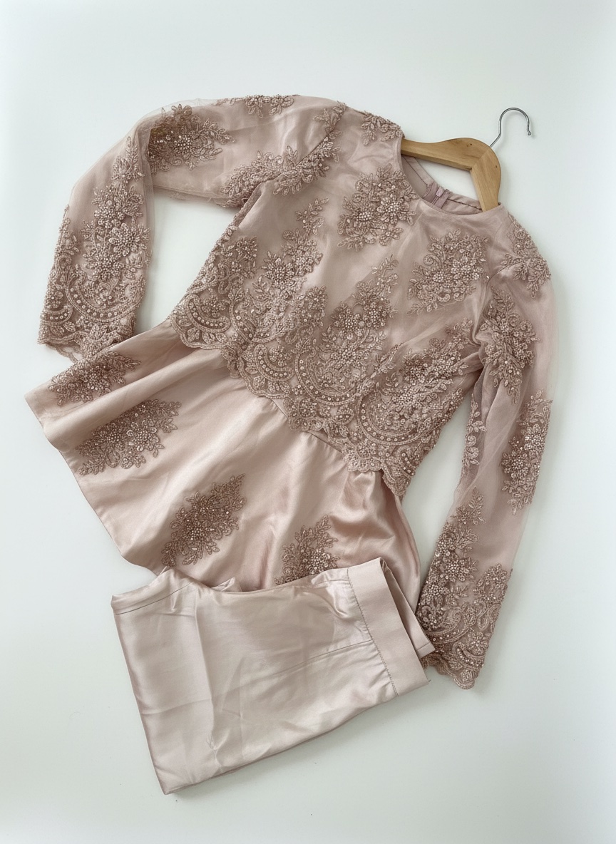 Ensemble satin de soi jamais porté