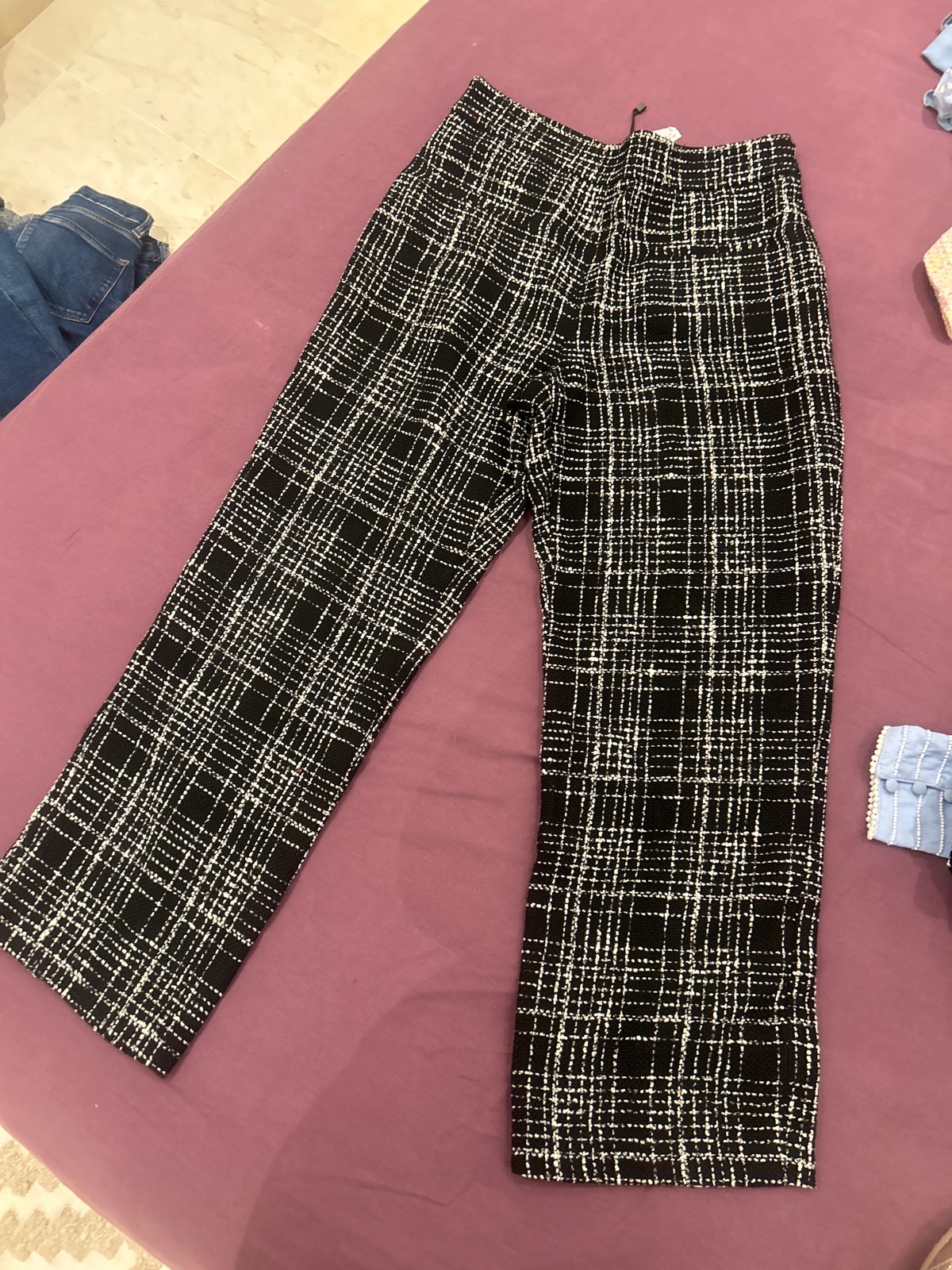 Pantachevilles en tweed 