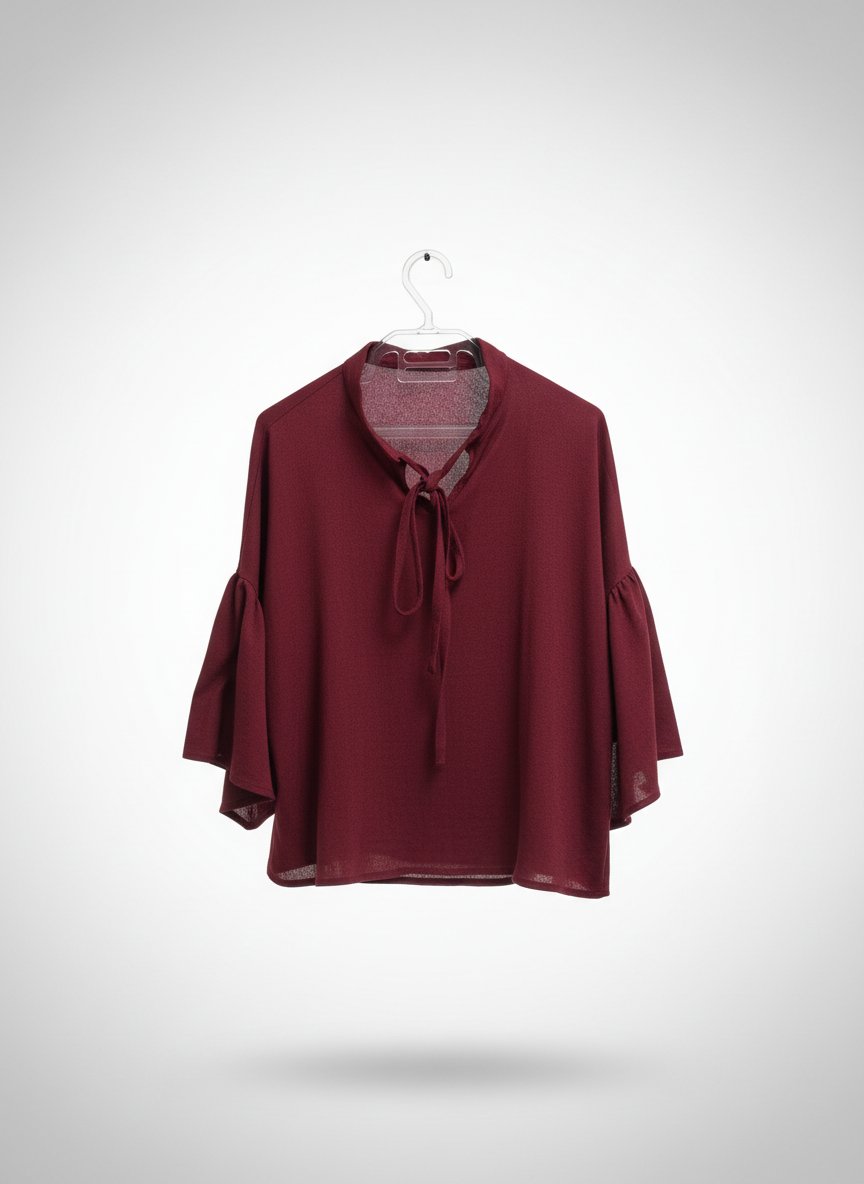 Chemise rouge bordeau