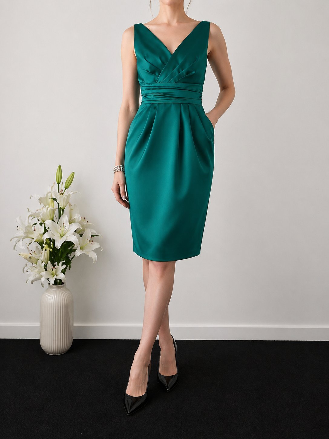 Robe satin taille m