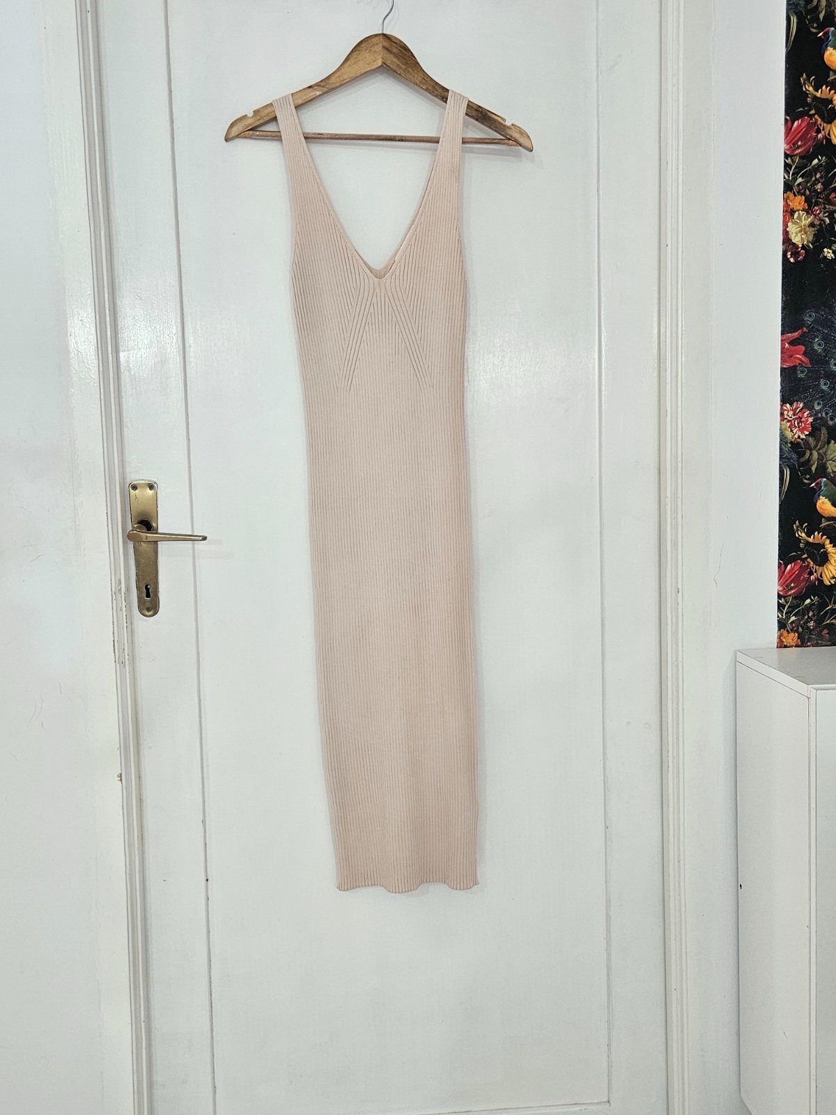 Robe beige moulante taille S