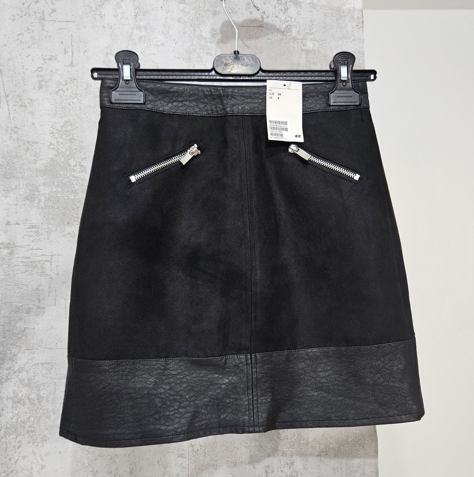 Mini-jupe noire H&M taille xs