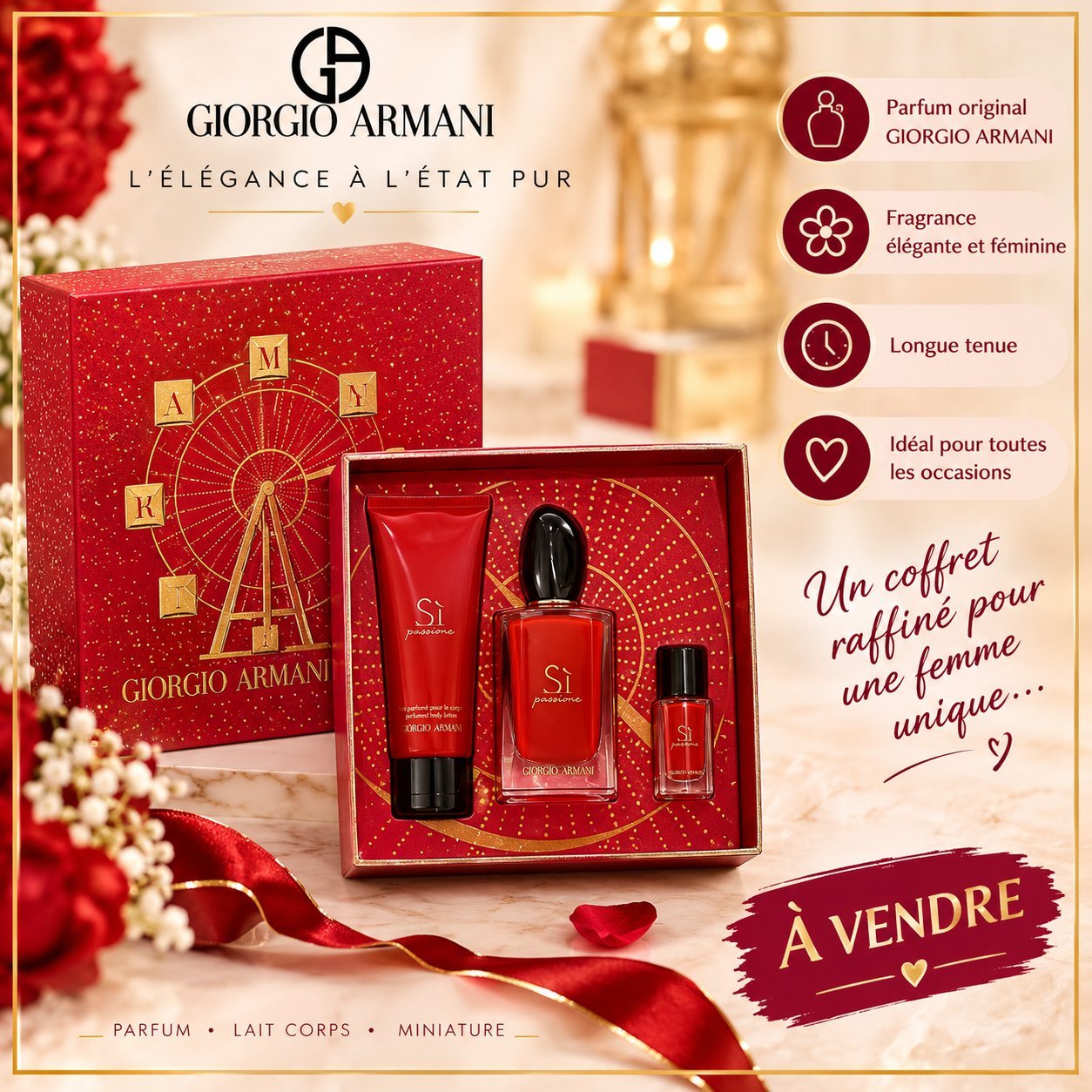 Coffret parfum Giorgio Armani Si