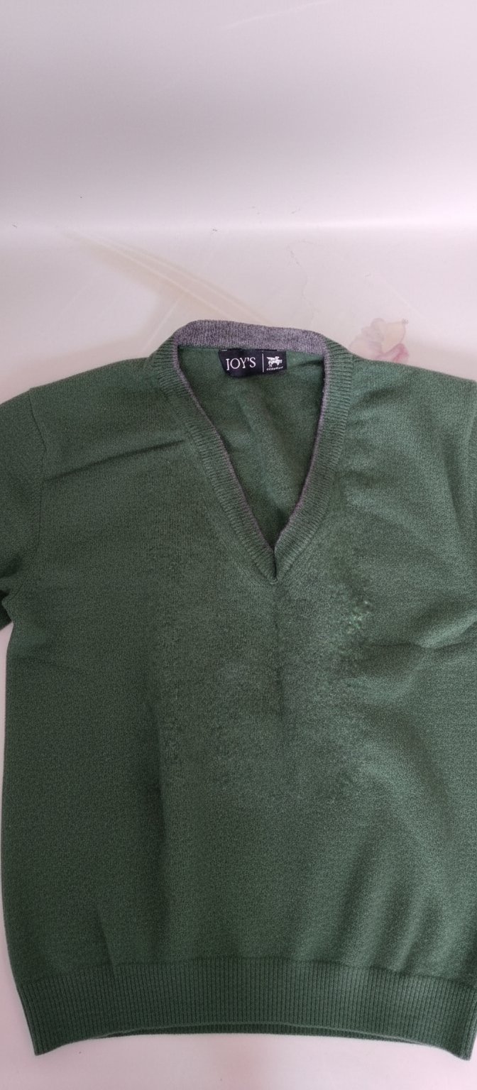 Liquidation pull homme vert etgris de la marque joys taille m