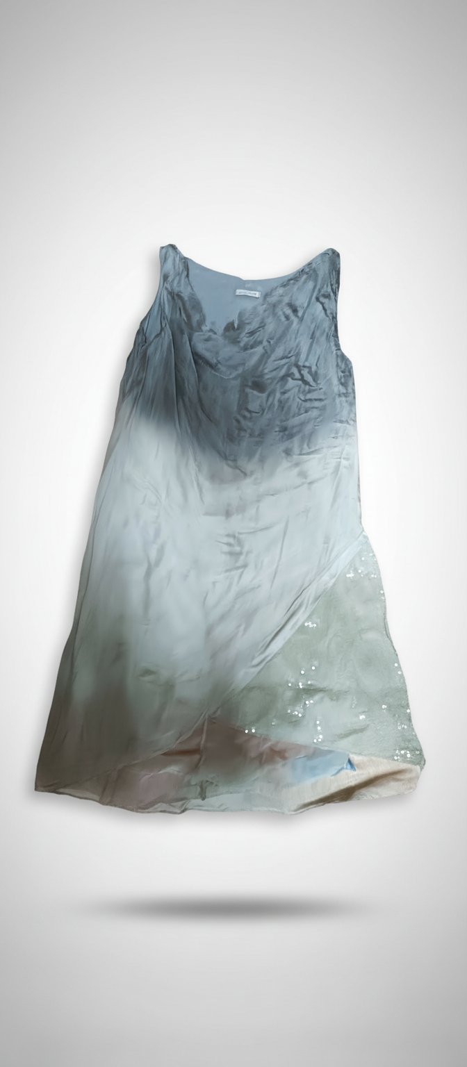 Robe soirée 100% soie made in Italie 